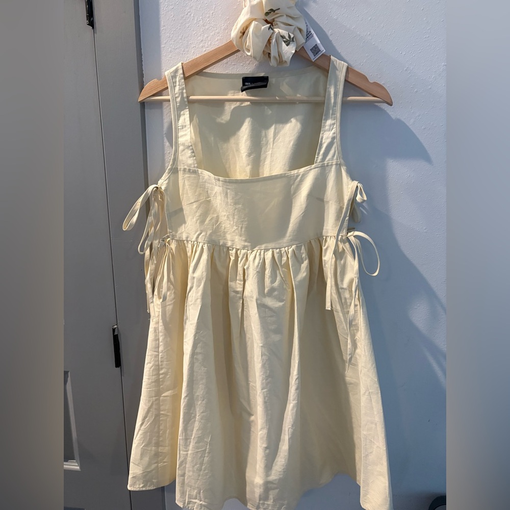 ASOS Cream Sleeveless Dress